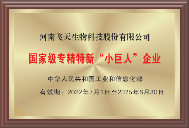 国家级专精特新“小巨人”企业